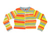YANYAN KNITS 25 Spring/Summer FLOATEE Shrink Round Neck Cardigan YYK-YYW25-0461-PIN Colorblocking